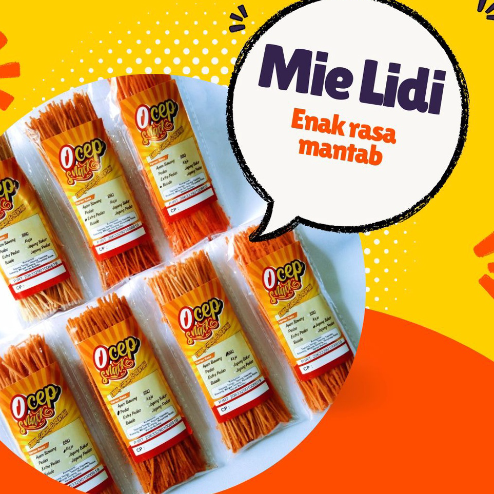 

Ready MIE LIDI OCEP PAKET JUALAN ISI 100 BUNGKUS