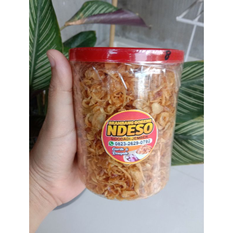 

Bawang goreng premium 150gr kemasan 500ml