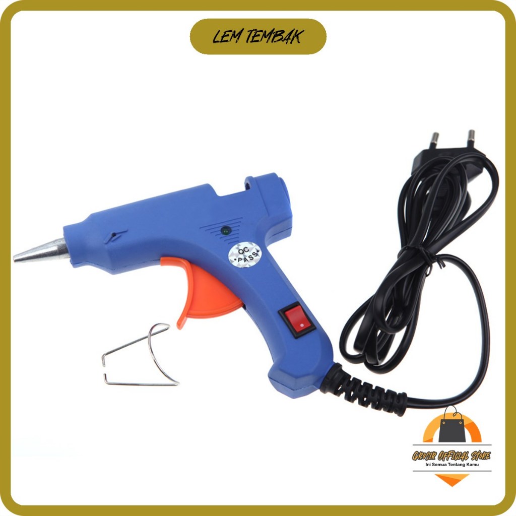 

Lem Tembak Glue Gun Lem Pistol On-Off 20Watt Hot Melt Mini