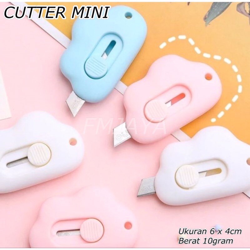 

CUTTER MINI || CUTTER MINI AWAN || PISAU MINI PORTABLE SEABAGUNA untuk buka makanan kucing