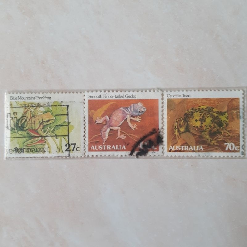 

Perangko Australia Reptiles and Amphibians Tahun 1982-1983 set 3pcs