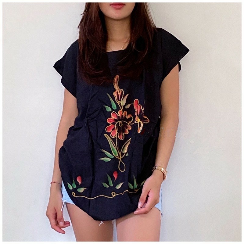Kaos Wanita Bordir Pelangi | Baju Bali