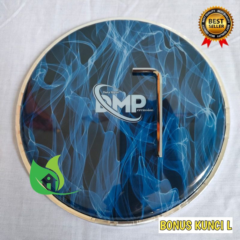 mika Darbuka DMP 8 inchi Biru api Bonus kunci L