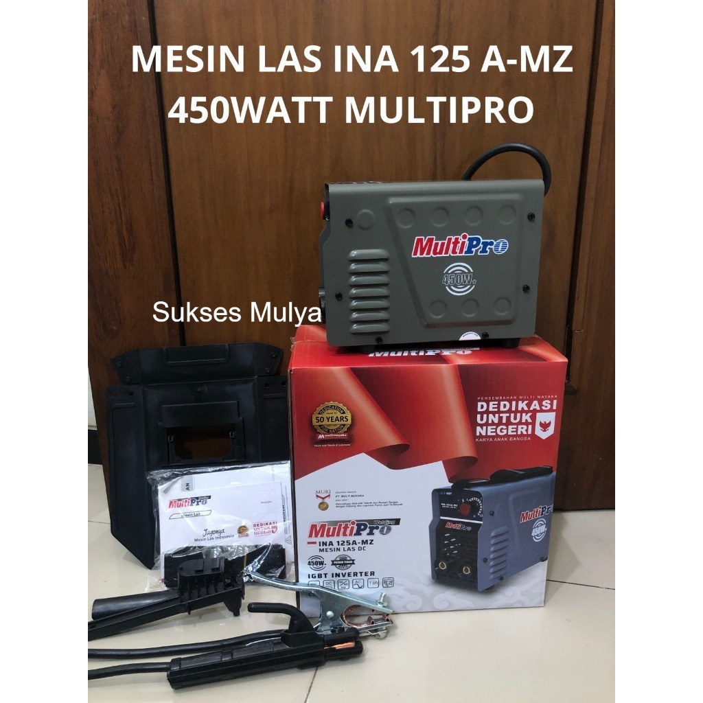 multipro ina 125 a-mz mesin las listrik inverter 450 watt