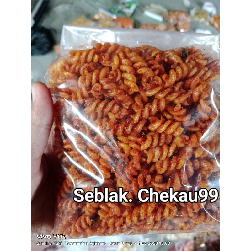 

250gr seblak makroni spiral pedas daun jeruk