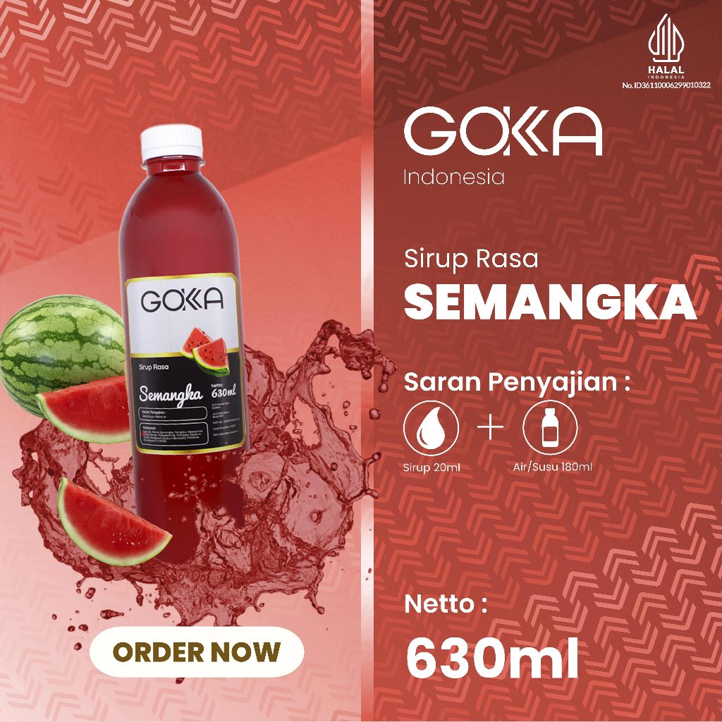 

Sirup Gokka Rasa Semangka / Minuman Syrup Gokka Rasa Semangka 630ml