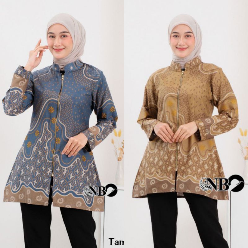 ATASAN BATIK WANITA BLOUSE BATIK WANITA BATIK MODERN ATASAN KANTOR ATASAN WANITA M L XL XXL