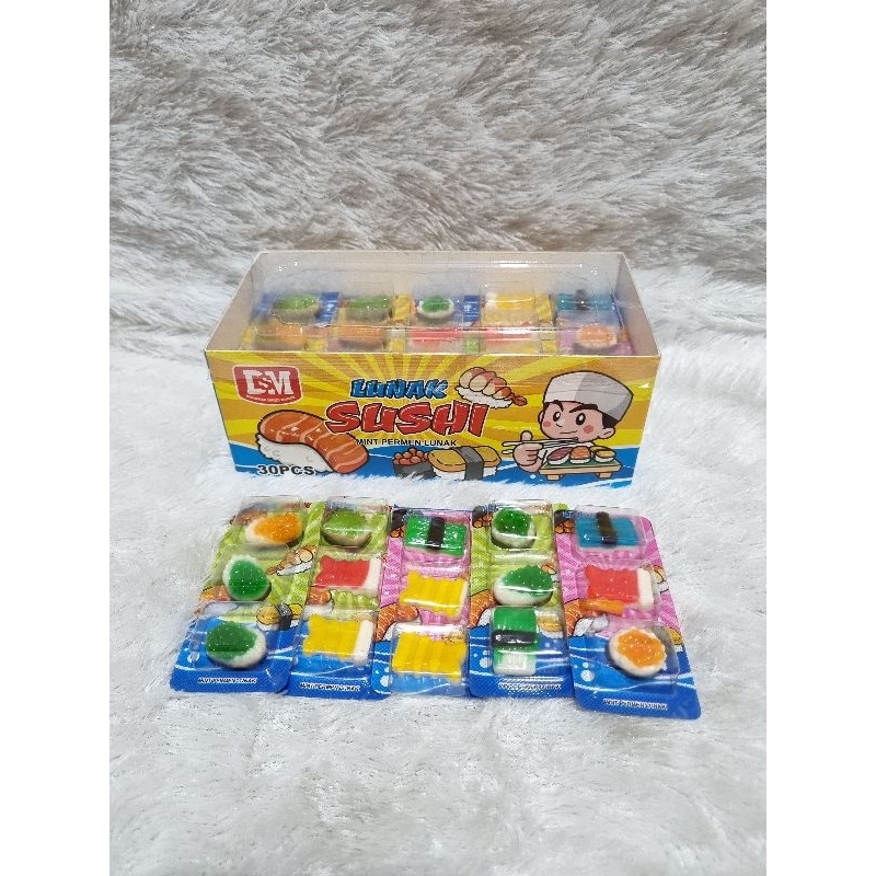 

Permen Lunak Sushi 30Pcs