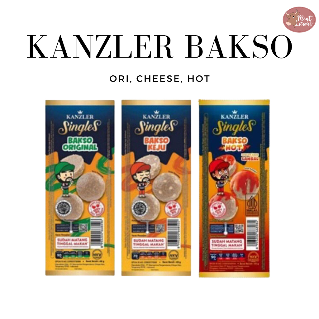 

Kanzler Bakso 65gr siap makan (Keju / Cheese, Hot, Original)