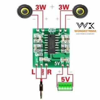 Kit ampli mini PAM 8403 stereo 5v clas D