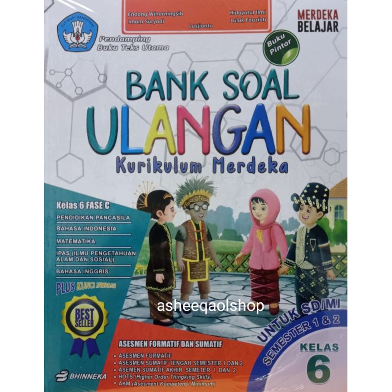 Buku Bank Soal Ulangan SD/MI Kelas 6 Kurikulum Merdeka