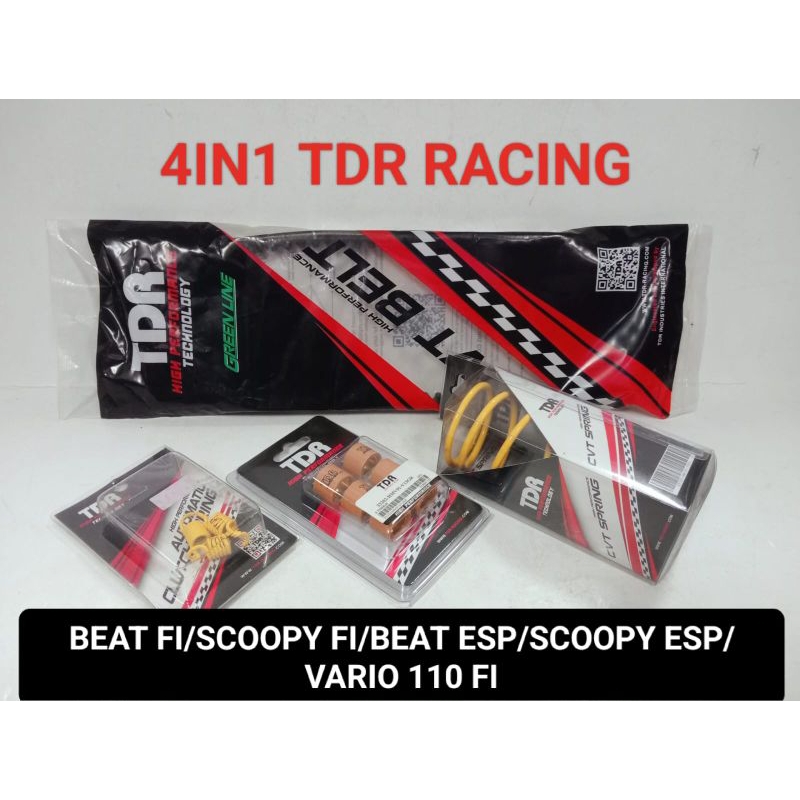 PAKETAN KIRIAN UPGRADE PERFORMA MERK TDR VANBELT TDR PER CVT TDR 1500RPM PER SENTRI TDR 1500RPM ROLL