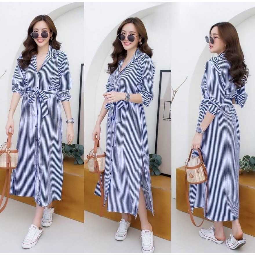 Dress Maxi Tiara Blue