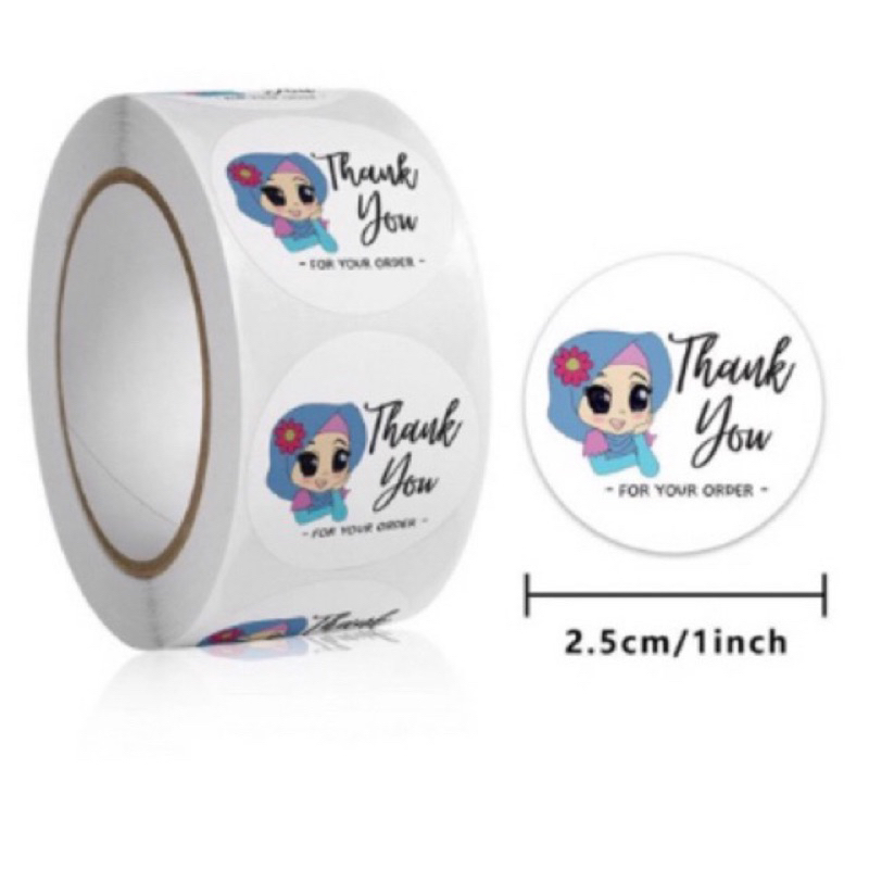 

Stiker Label Thank You / Stiker Roll (500 Pcs) / Stiker Ucapan Bulat / Stiker Tempel / Stiker Label Colorfull / Stiker Kartun - GG0251