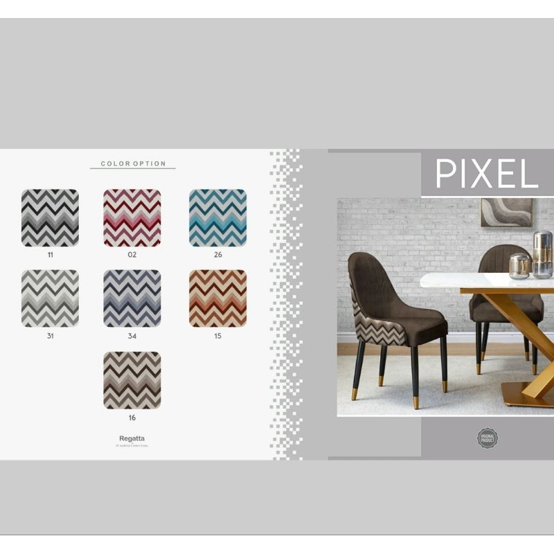 Kain Pixel - Kain Sofa/Bantal Sofa/Regatta/Kanvas Motif