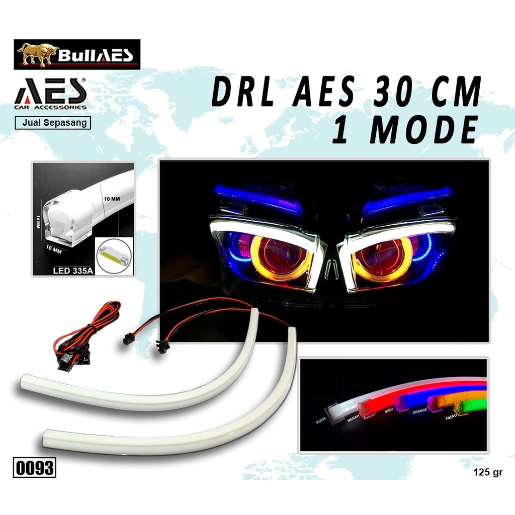 ORIGINAL ALIS DRL 30 CM AES GRADE A ANTI BINTIK | LAMPU ALIS 30 CM MERK AES