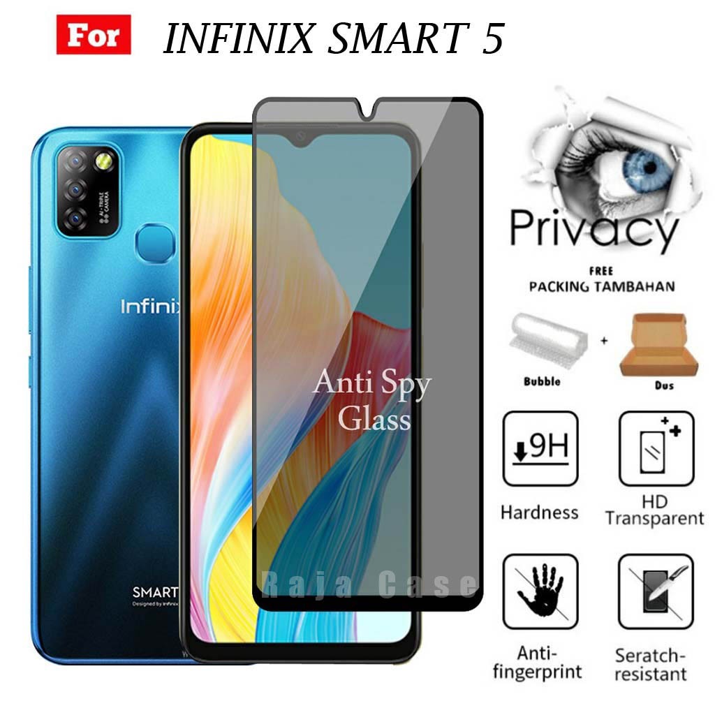 Tempered Glass SPY INFINIX SMART 5 - Pelindung Layar Handphone INFINIX SMART 5