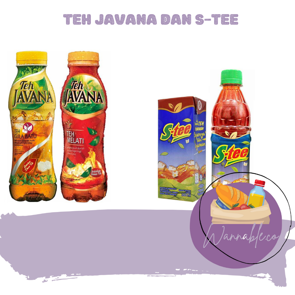 

TEH JAVANA MELATI GULA BATU DAN S-TEE BOTOL KOTAK ORIGINAL MINUMAN KEMASAN SIAP MINUM