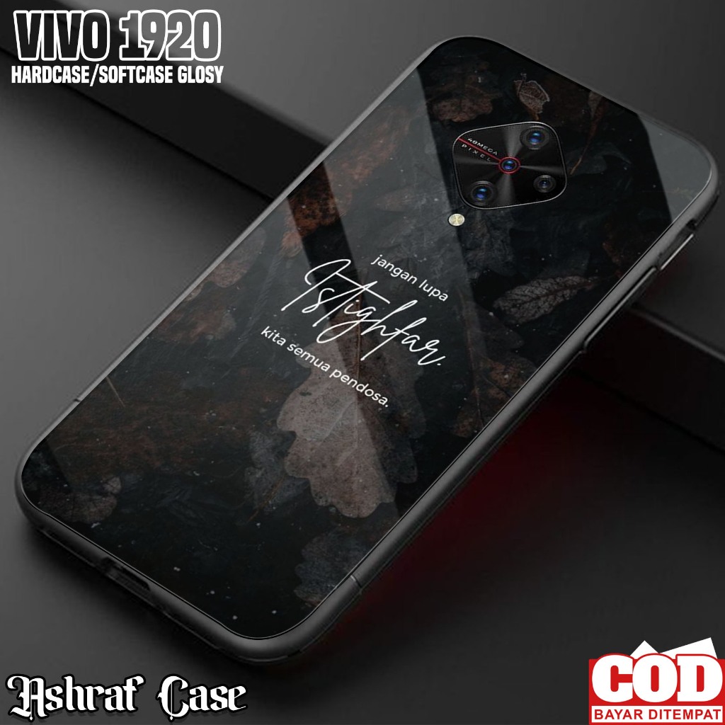 Case VIVO 1920 - Casing VIVO 1920 Terbaru ( QUOTES ) Silikon Hp Vivo 1920 - Softcase Glass Kaca - Ke