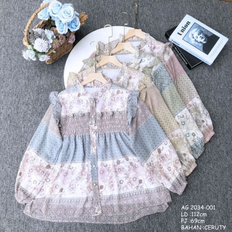 NamyaOutfit Ruffle Blouse Carissa | Kemeja Ruffle | Blouse Ruffle