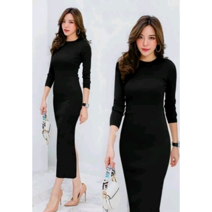 ISEY dress Rajut||Dress Wanita Dewasa Rajut Tebal / Dress Lexy Rajut Premum / Dress Lengan Panjang