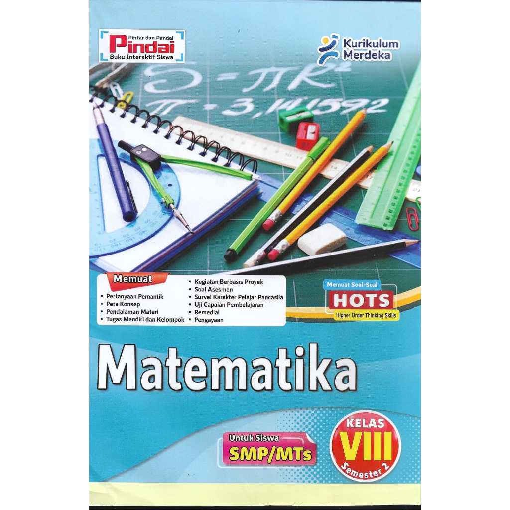 Buku LKS Matematika kurikulum Merdeka Kelas 8 SMP/MTs Semester 2
