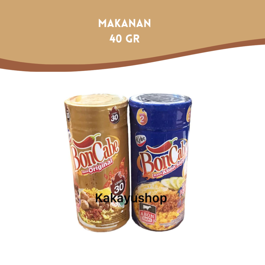 

BONCABE Sambal Tabur 40 gr Botol Bon Cabe