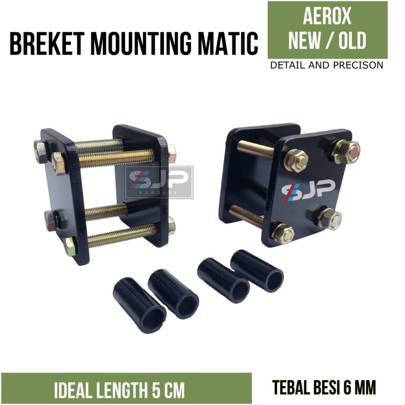 Breket Plat Mounting Motor matic AEROX New / Old Nmax New Lexi panjang 5 cm 6 cm