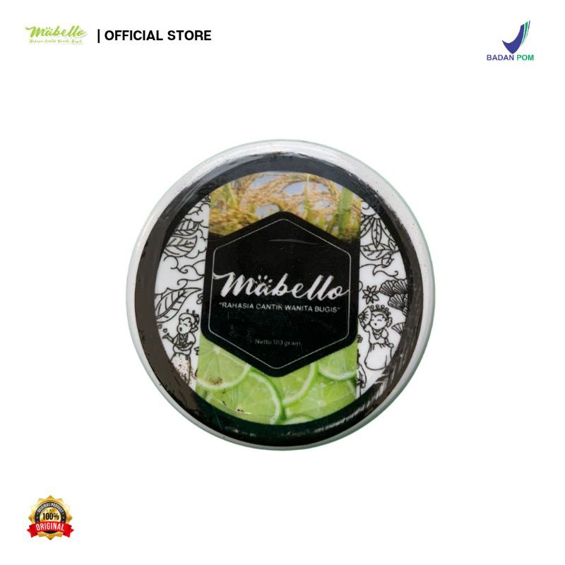 Mabello Lulur hitam pemutih badan mabello beda lotong lulur pen