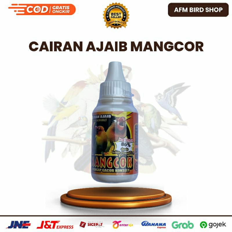 MANGCOR Mangap Gacor 30 ml Cairan Ajaib Doping Lovebird mengandung Vitamin untuk Penggacor Burung