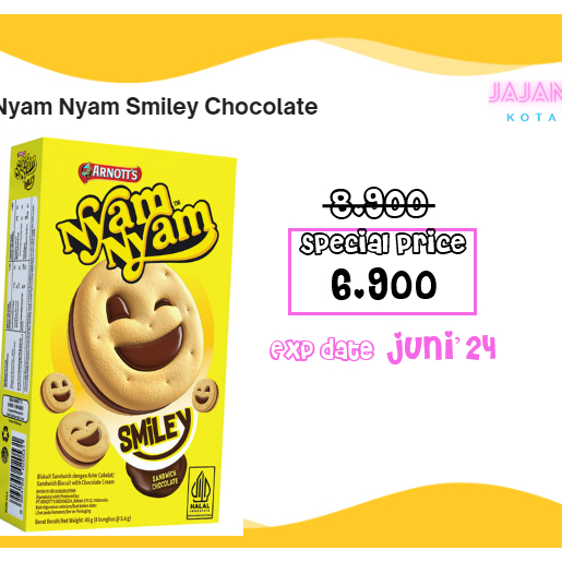

Terbaru Nyam Nyam Smiley Chocolate ☍✭✽