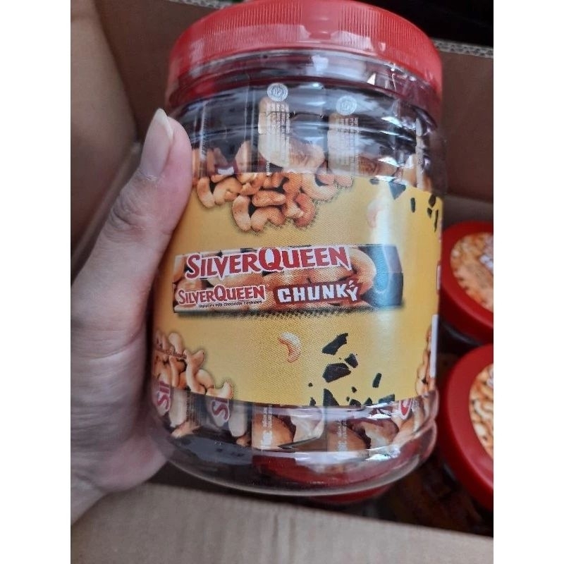 Bonitoop_ Silver Queen Chunky Bar Jar / Toples 12Pcs X 30Gr // Silverqueen Chunky Bar Toples