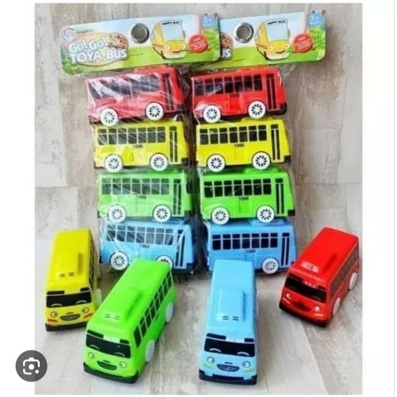 Mainan Anak Murah Mini Bus Toya isi 4pcs LT 55