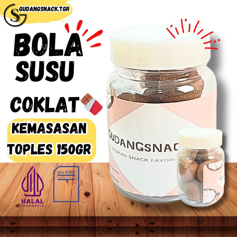 

BOLA SUSU COKLAT 150gr