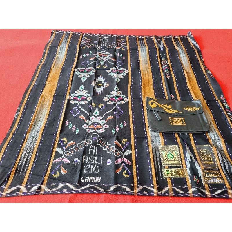 [12.12 GRATIS ONGKIR] SARUNG LAMIRI SONGKET MGT S90 LIRIS SUTRA 100% TERMURAH