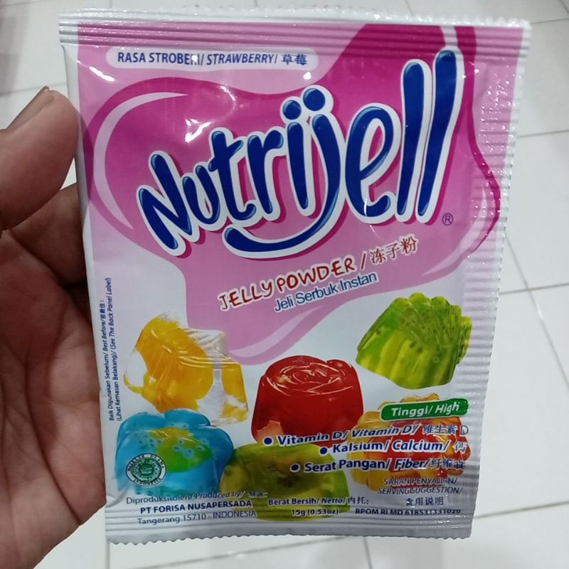 

Mahbubah - Nutrijell 15 g Jeli Serbuk Instan Rasa Stroberi