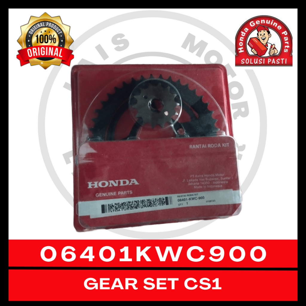 Gear Set KWC Honda CS1 06401KWC900 ORI AHM