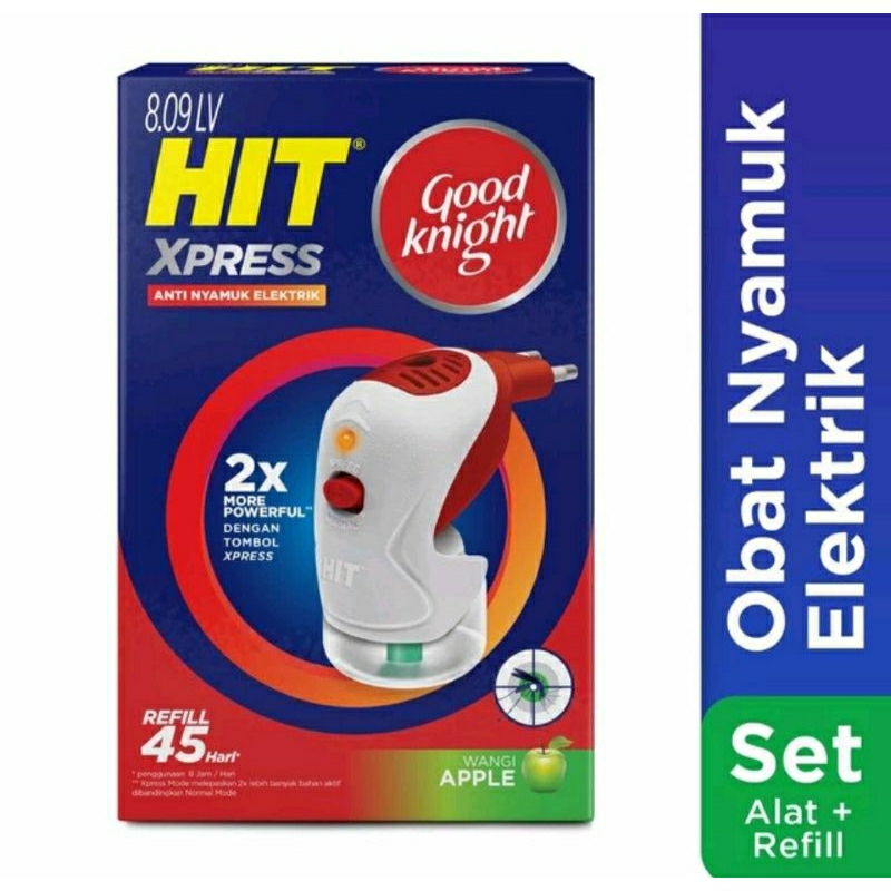 HIT OBAT NYAMUK ELEKTRIK+REFILL EXPERT APPLE 35ml