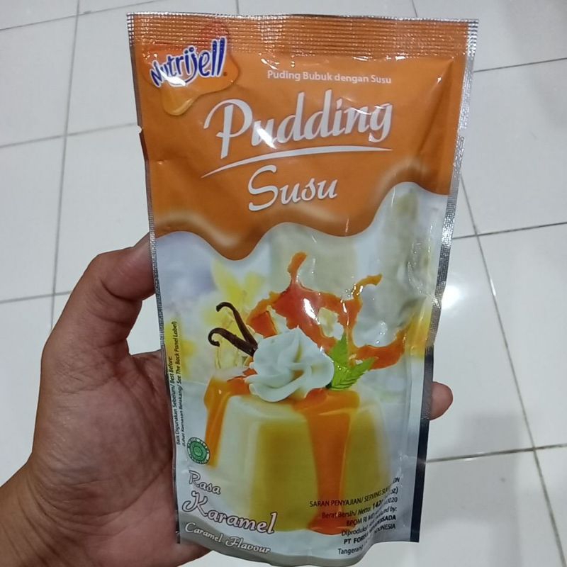 

Mahbubah - Nutrijell 142 g Puding Bubuk dengan Susu Rasa Belgian Karamel