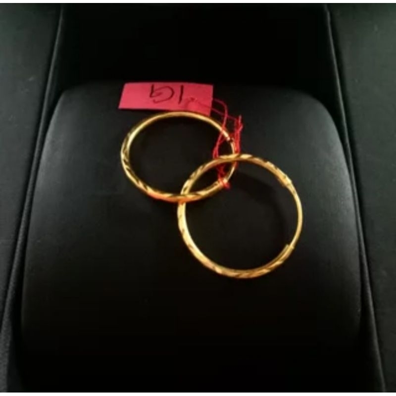 Anting lapis Emas24k1,gram wanita dewasa