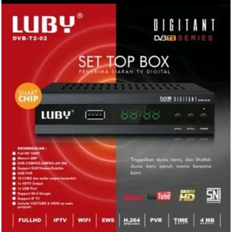 Set Top Box STB LUBY DVB T2-02