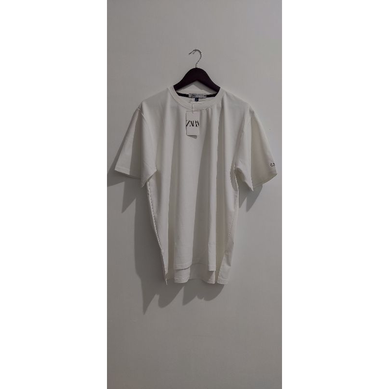 KAOS PRIA PUTIH POLOS ZARA SIZE L