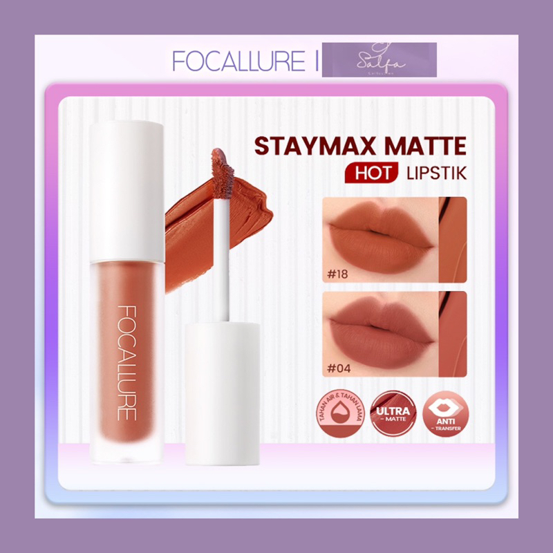 Focallure Stay Matte Lip Ink || Staymax Lipstik