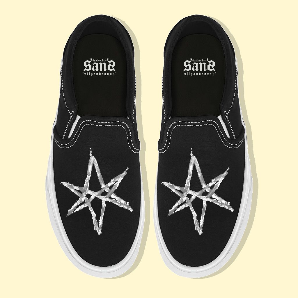 Sepatu slip on BMTH BLOOD | Bring me the horizon | sepatu music | sepatu band | Bring me the horizon