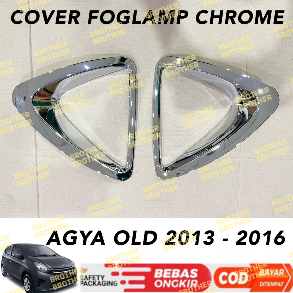Foglamp Cover Agya 2012 2014 2016 Fog Lamp Platinum Chrome