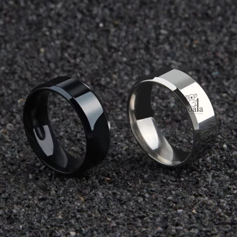 CINCIN HITAM POLOS / CINCIN SILVER POLOS / CINCIN PRIA DAN WANITA TERBARU