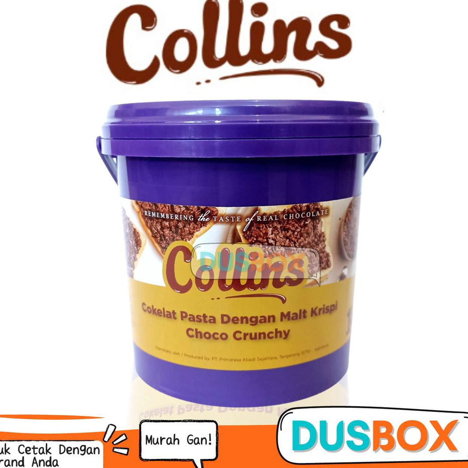 

Ready Stock Collins Choco Crunchy 1 kg/ Selai Roti / Toping Donat Collins / Selai Donat / Collins Selai Donat Terbaru