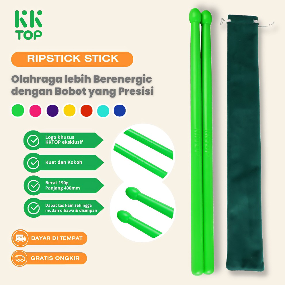 Big Sale.. KKTOP Pound Fit Stick Ripstix Original Stick Olahraga Workouts 1 Pasang