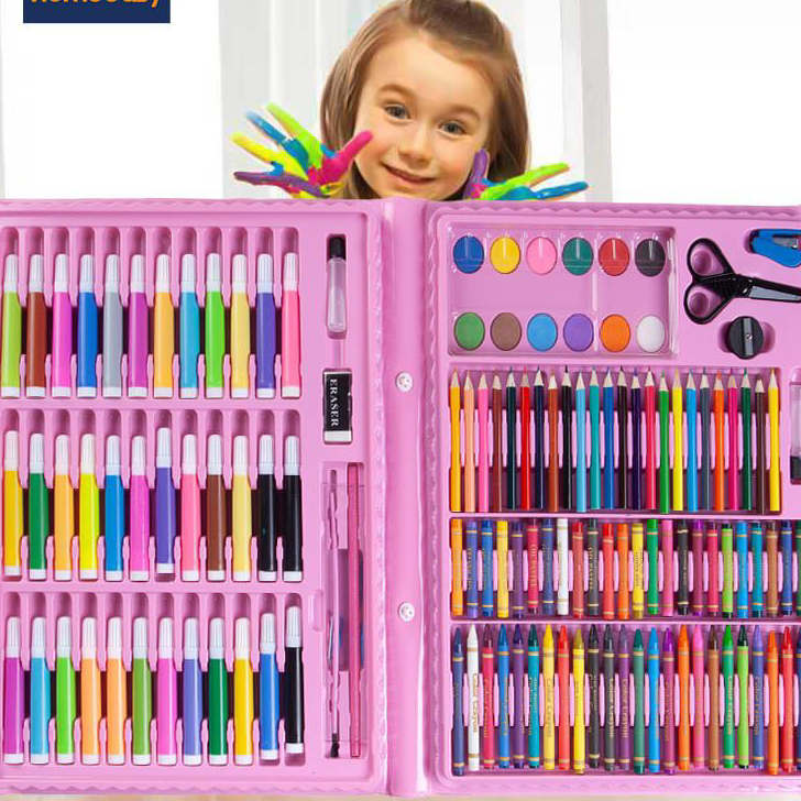 

Model Terkini crayon set mewarnai melukis pensil warna isi 150 pcs/ alat tulis anak