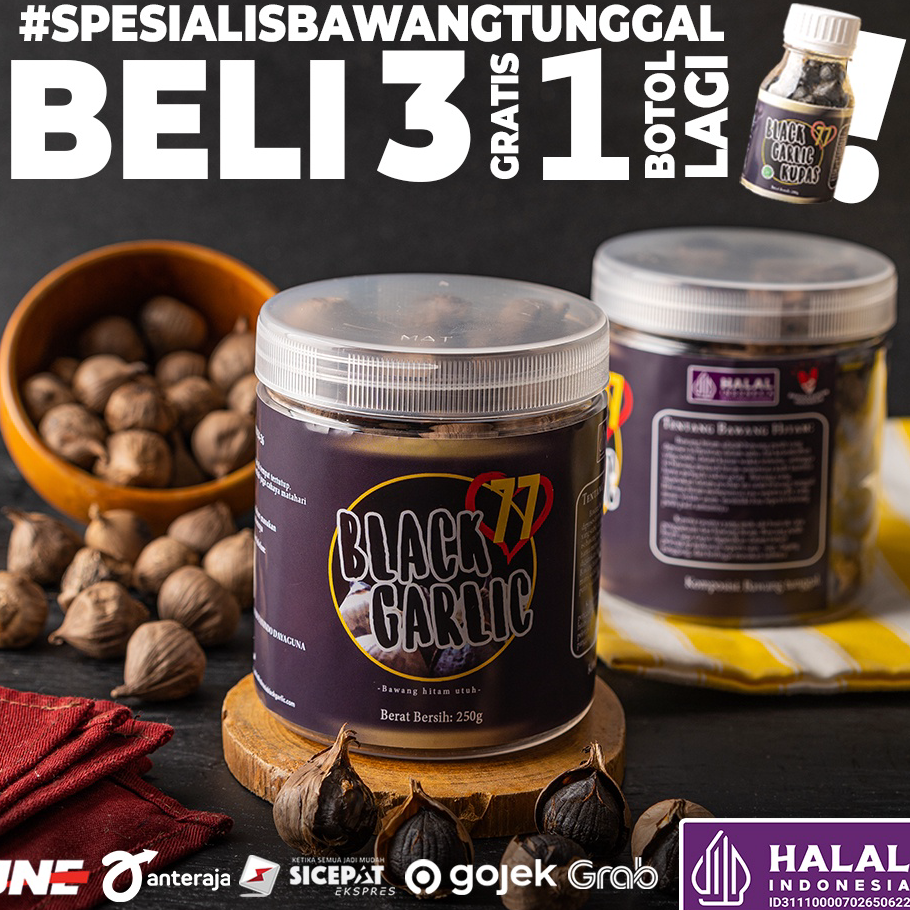 

Murah Banget Black Garlic/Bawang Hitam Tunggal 250 gr gram HERBAL BERMACAM KHASIAT Buruan Beli